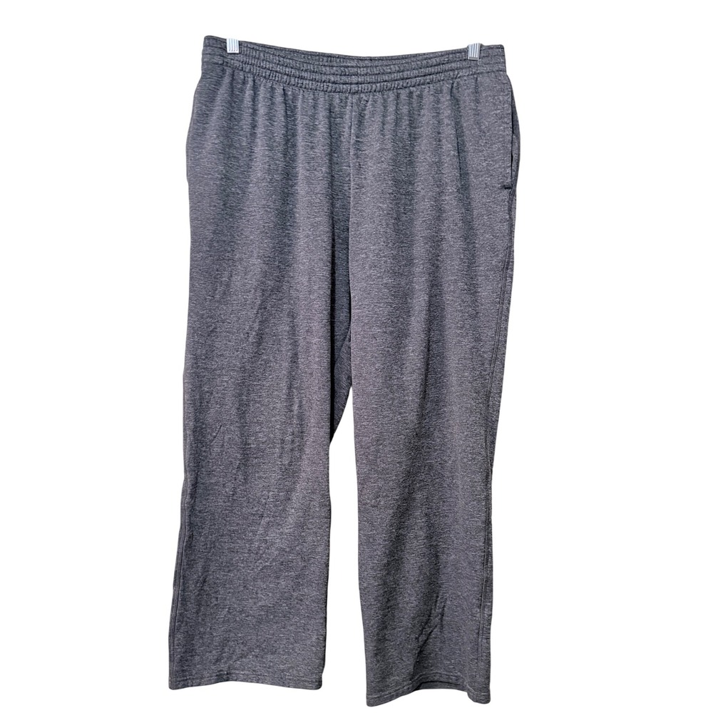 Champion Sweatpants XL Mens Gray Polyester Fleece Lined Relaxed Athletic Active